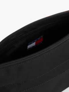 Essential Repeat Logo Crossbody Sacoche Bag — Black 4