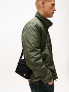 Essential Repeat Logo Crossbody Sacoche Bag — Black 5