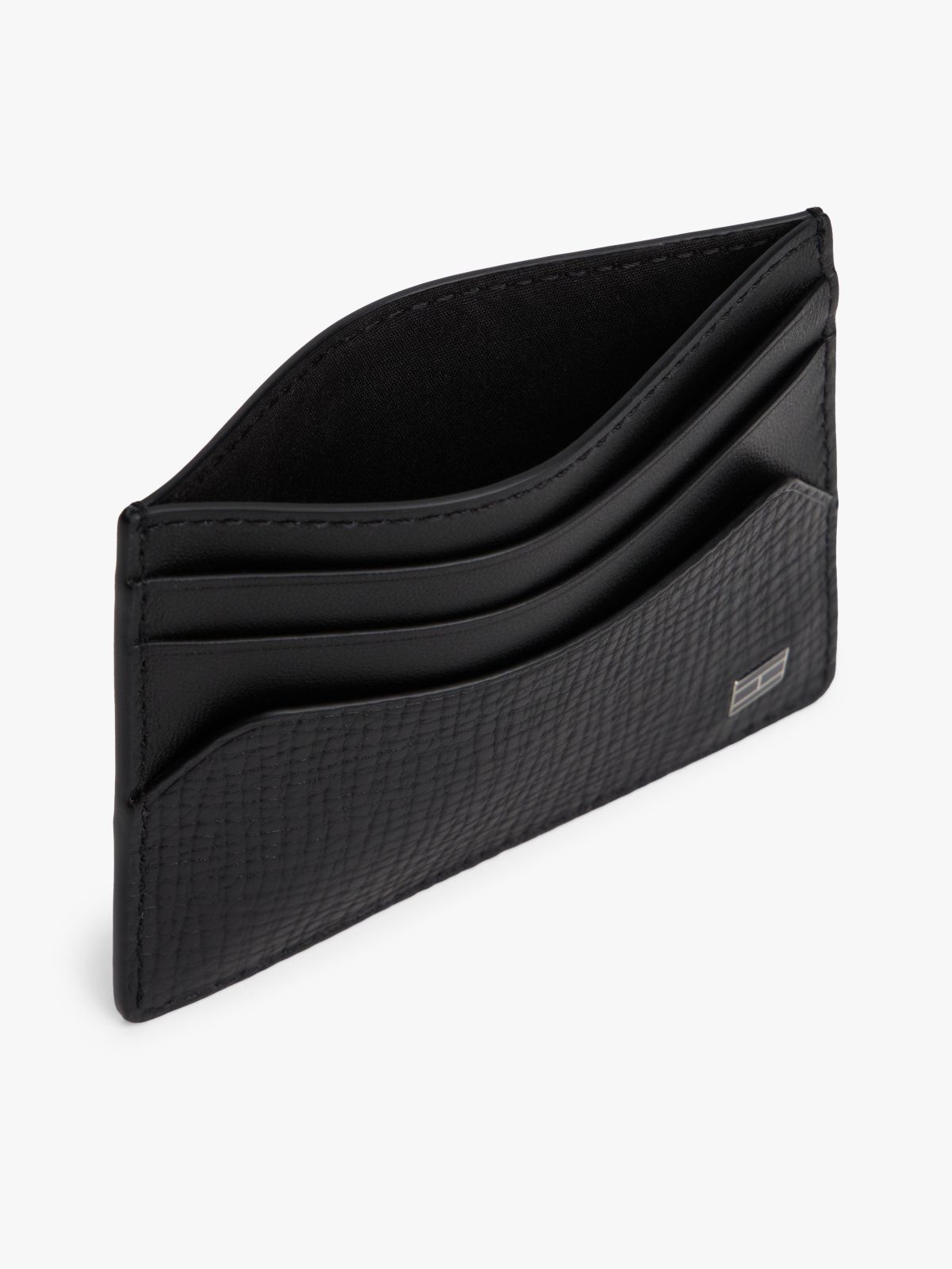 Hilfiger Flag Credit Card Holder — Black