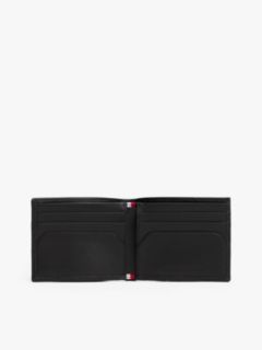 Hilfiger Flag Leather Bifold Credit Card Wallet — Black 4