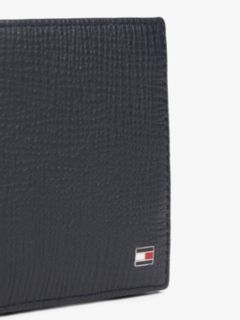 Hilfiger Flag Leather Card And Coin Bifold Wallet — Blue 3