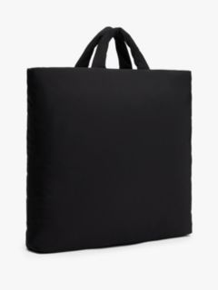 Tech Tonal Logo Tote Bag — Black 2
