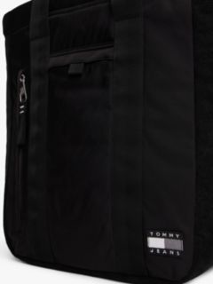 Tech Tonal Logo Tote Bag — Black 3
