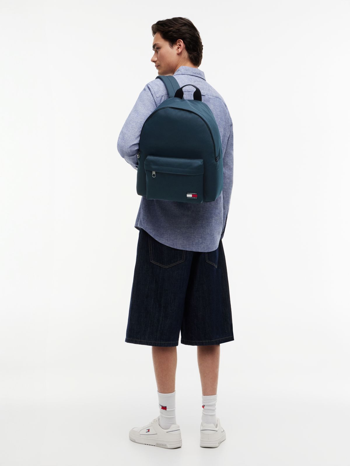 Essential Logo Dome Backpack — Blue