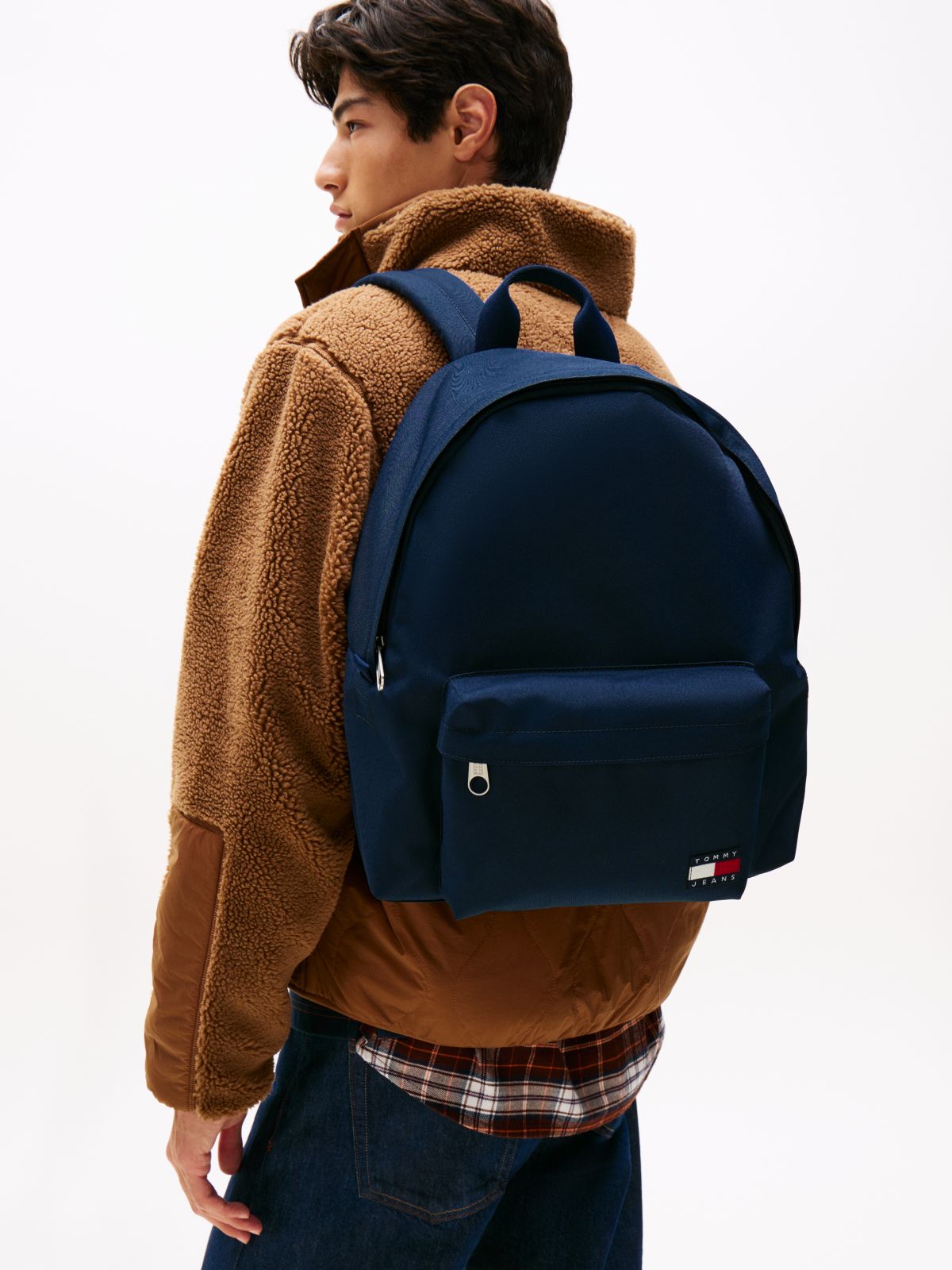 Essential Logo Dome Backpack — Blue