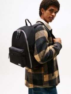Tech Tonal Logo Backpack — Black 5