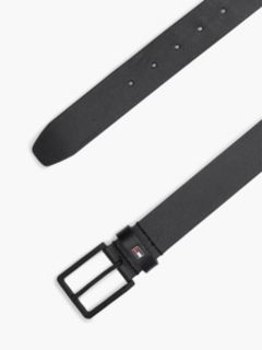 Enamel Flag Leather Belt — Black 2