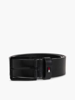 Enamel Flag Leather Belt — Black 4