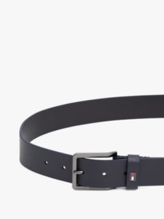 Enamel Flag Leather Belt — Blue 3