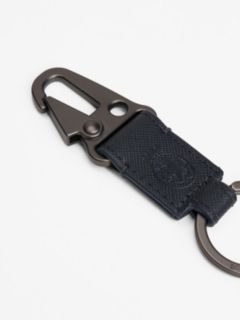 Leather Card Holder And Key Fob Set — Blue 5