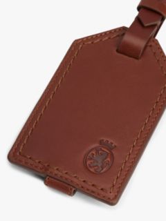 Leather Passport Holder And Luggage Tag Set — Brown 3