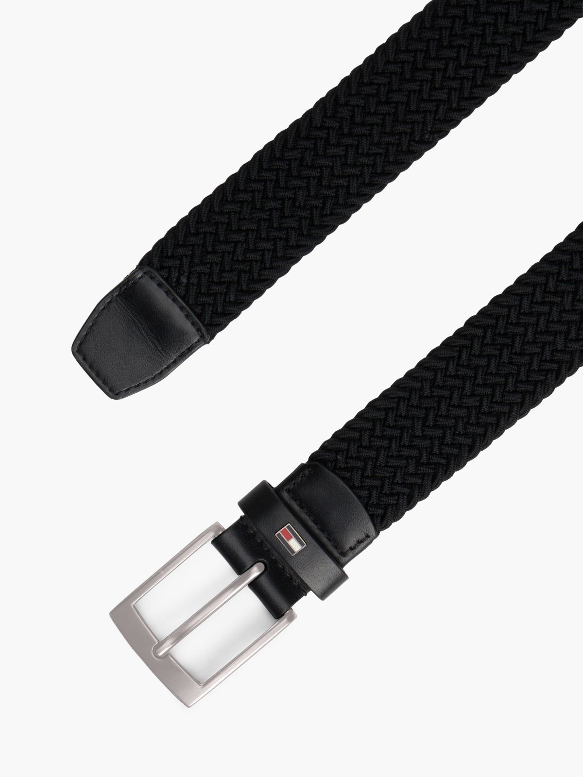 Braided Webbing Belt — Black