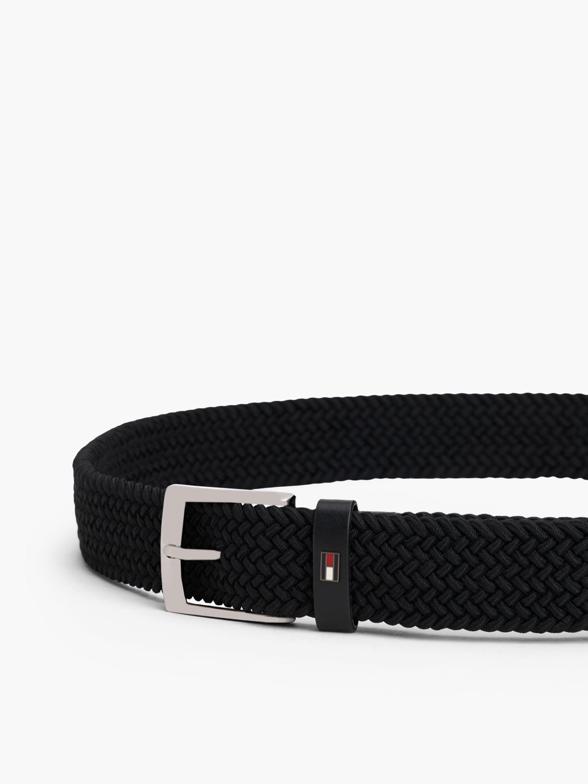 Braided Webbing Belt — Black