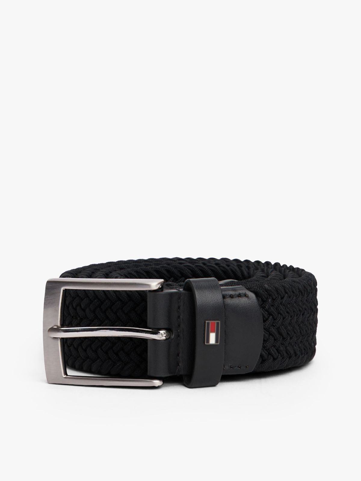 Braided Webbing Belt — Black