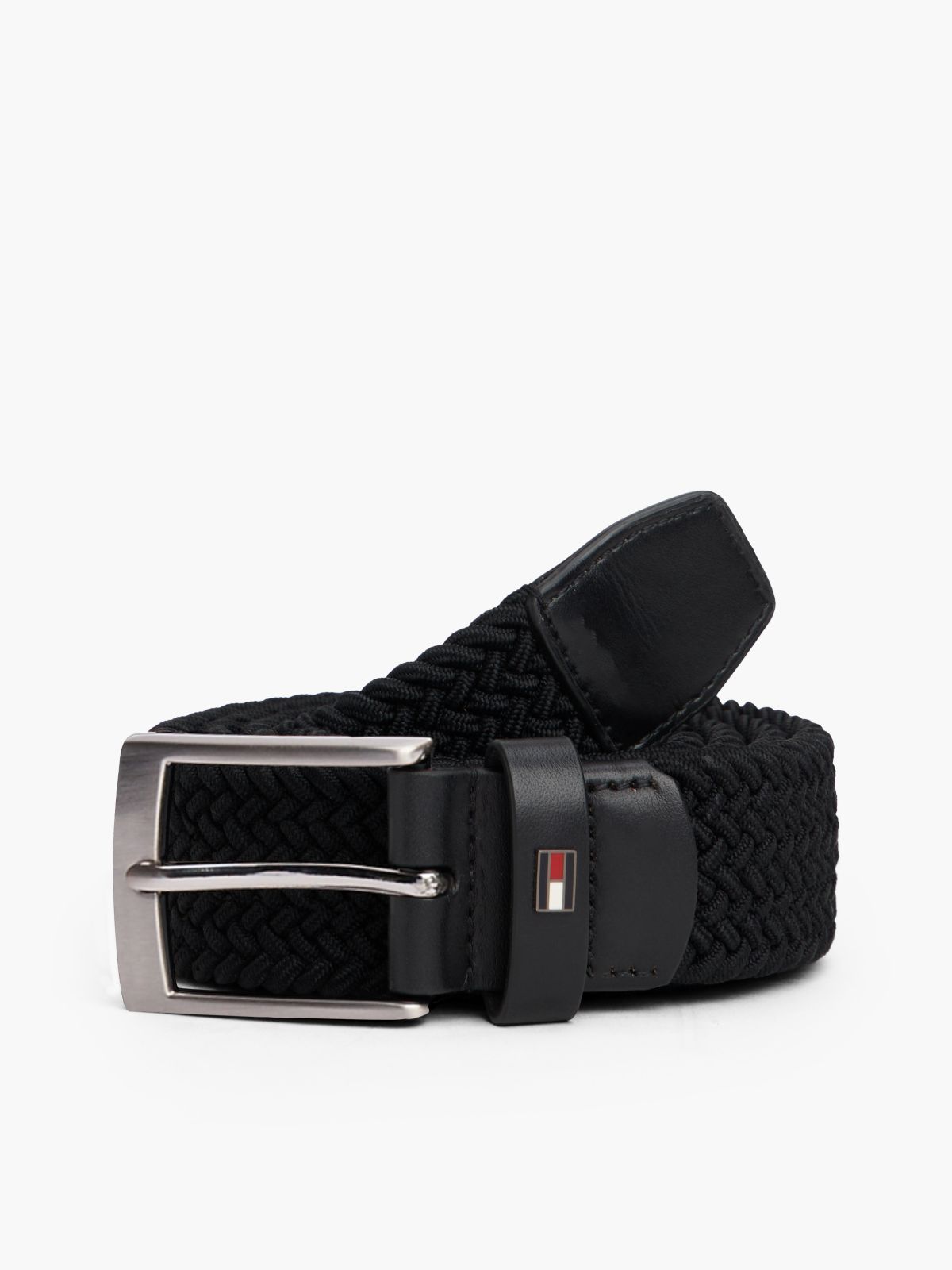 Braided Webbing Belt — Black