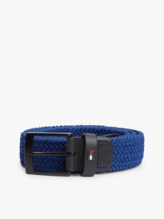 Braided Webbing Belt — Blue 4