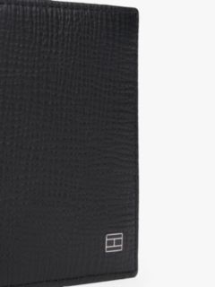 Hilfiger Flag Leather Trifold Wallet — Black 3
