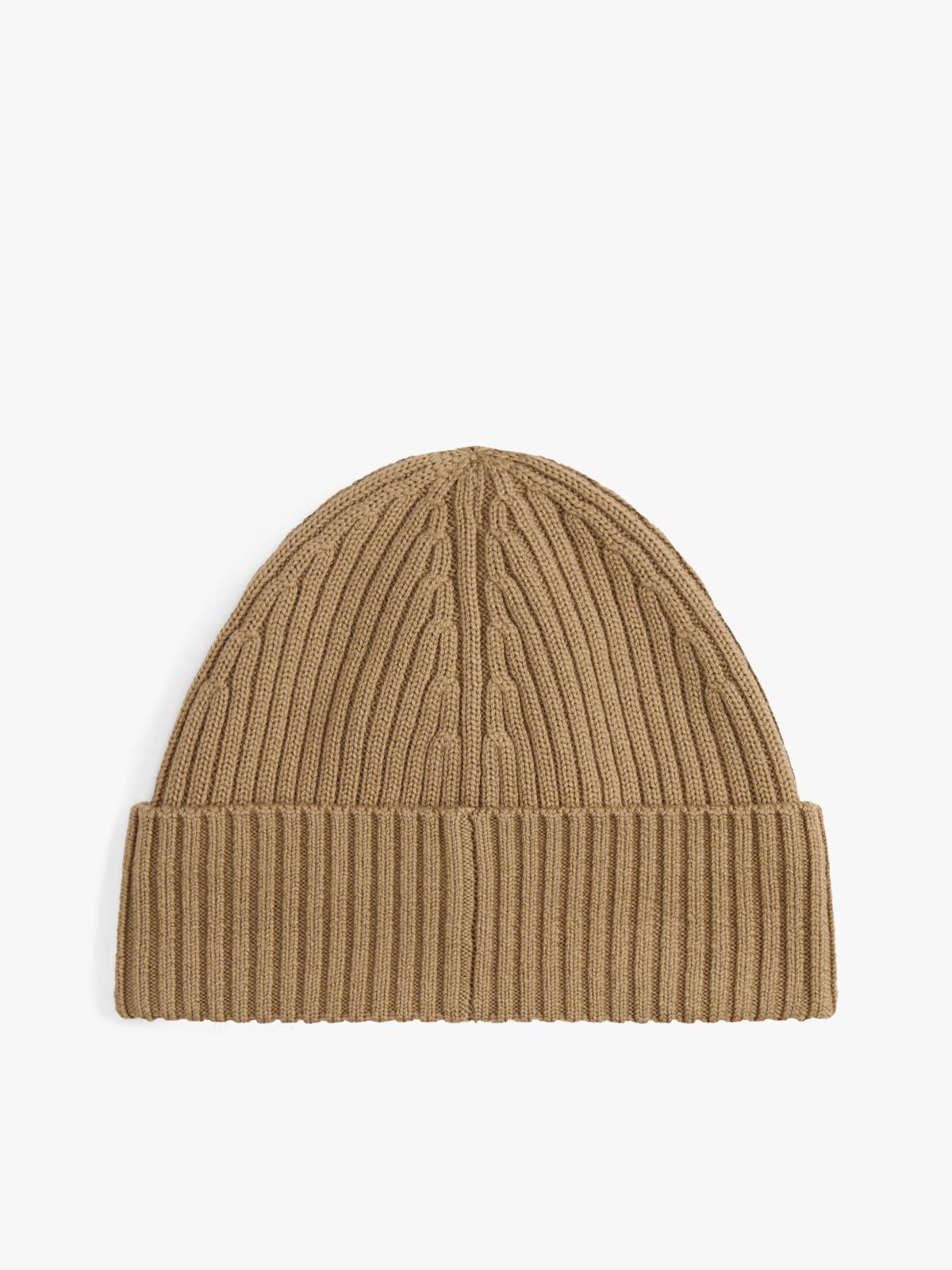 Hilfiger Flag Pure Wool Beanie — Beige