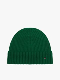 Hilfiger Flag Pure Wool Beanie — Green 1