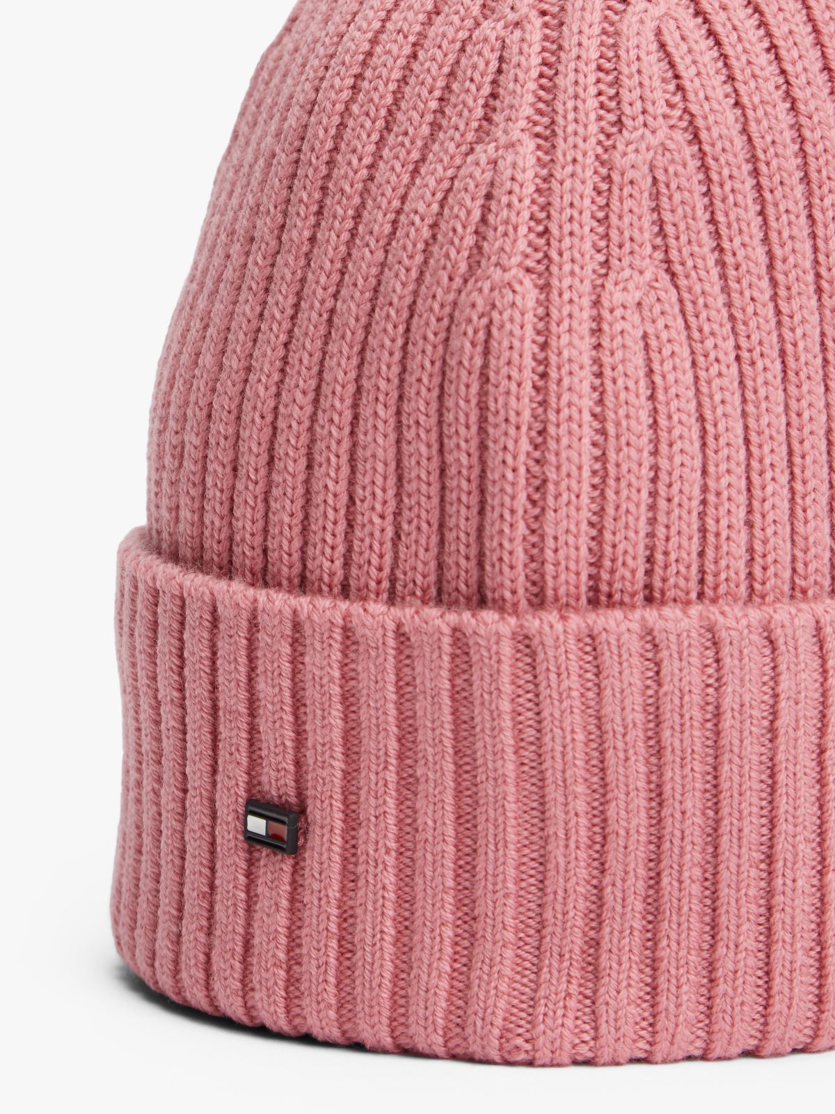 Hilfiger Flag Pure Wool Beanie — Pink