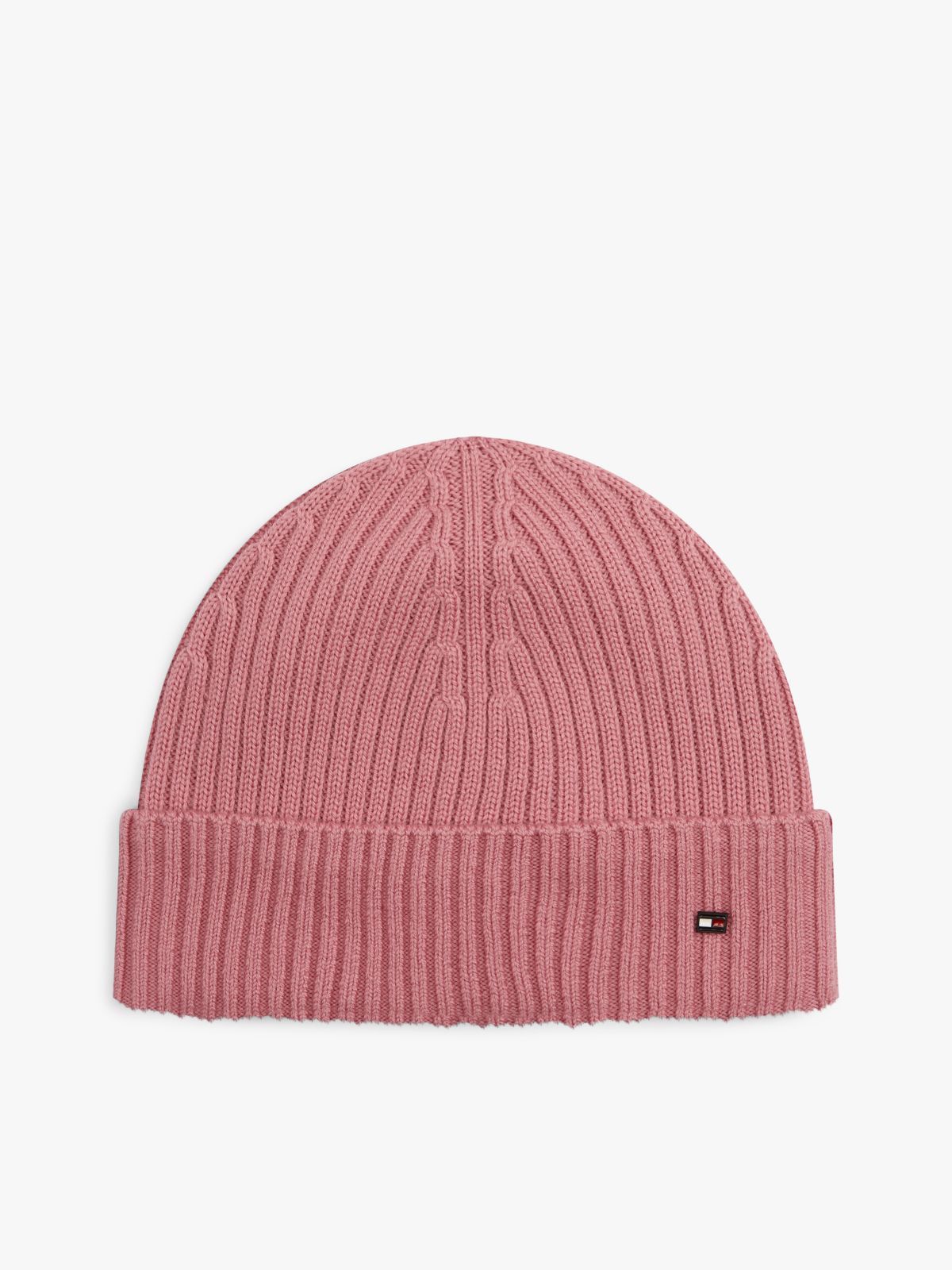Hilfiger Flag Pure Wool Beanie — Pink