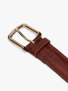 TH Crest Leather Belt And Card Holder Gift Box — Burgundy 5