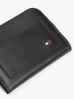 Hilfiger Flag Ribbed Leather Zip-Around Wallet — Black 3