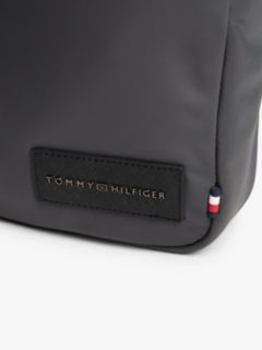 Textile Logo Patch Crossbody Reporter Bag — Grey 3