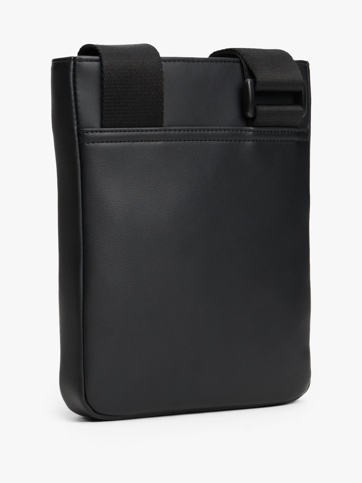 Hilfiger Flag Ribbed Crossbody Bag — Black