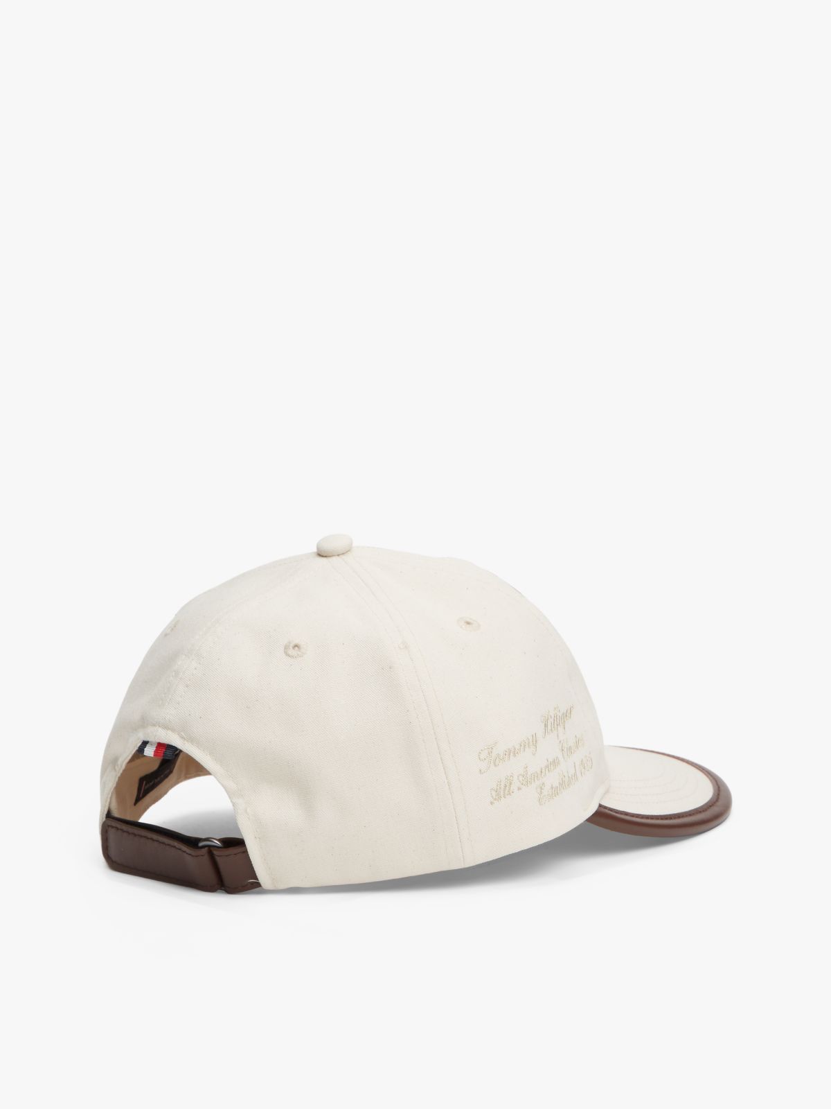 Logo Embroidery Five-Panel Baseball Cap — Beige