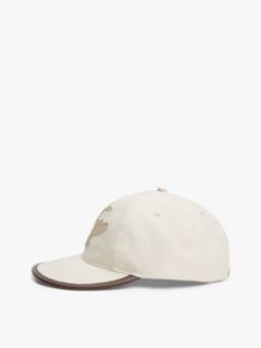 Logo Embroidery Five-Panel Baseball Cap — Beige 3