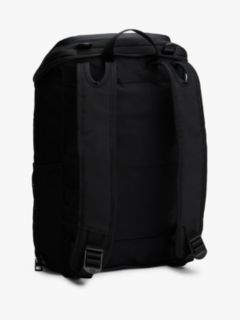 Textile Logo Packable Backpack — Black 2