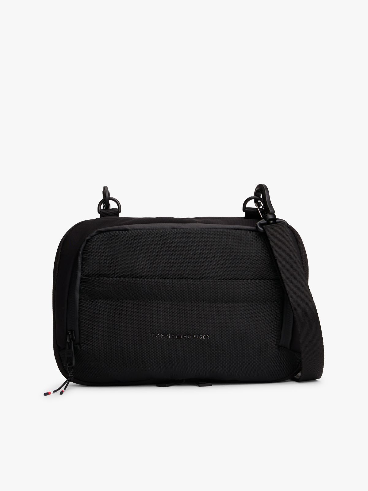 Textile Logo Packable Backpack — Black