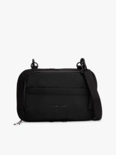 Textile Logo Packable Backpack — Black 3