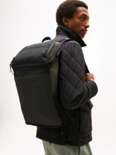 Textile Logo Packable Backpack — Green 5