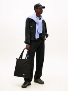 Essential Repeat Logo Tote Bag — Black 5