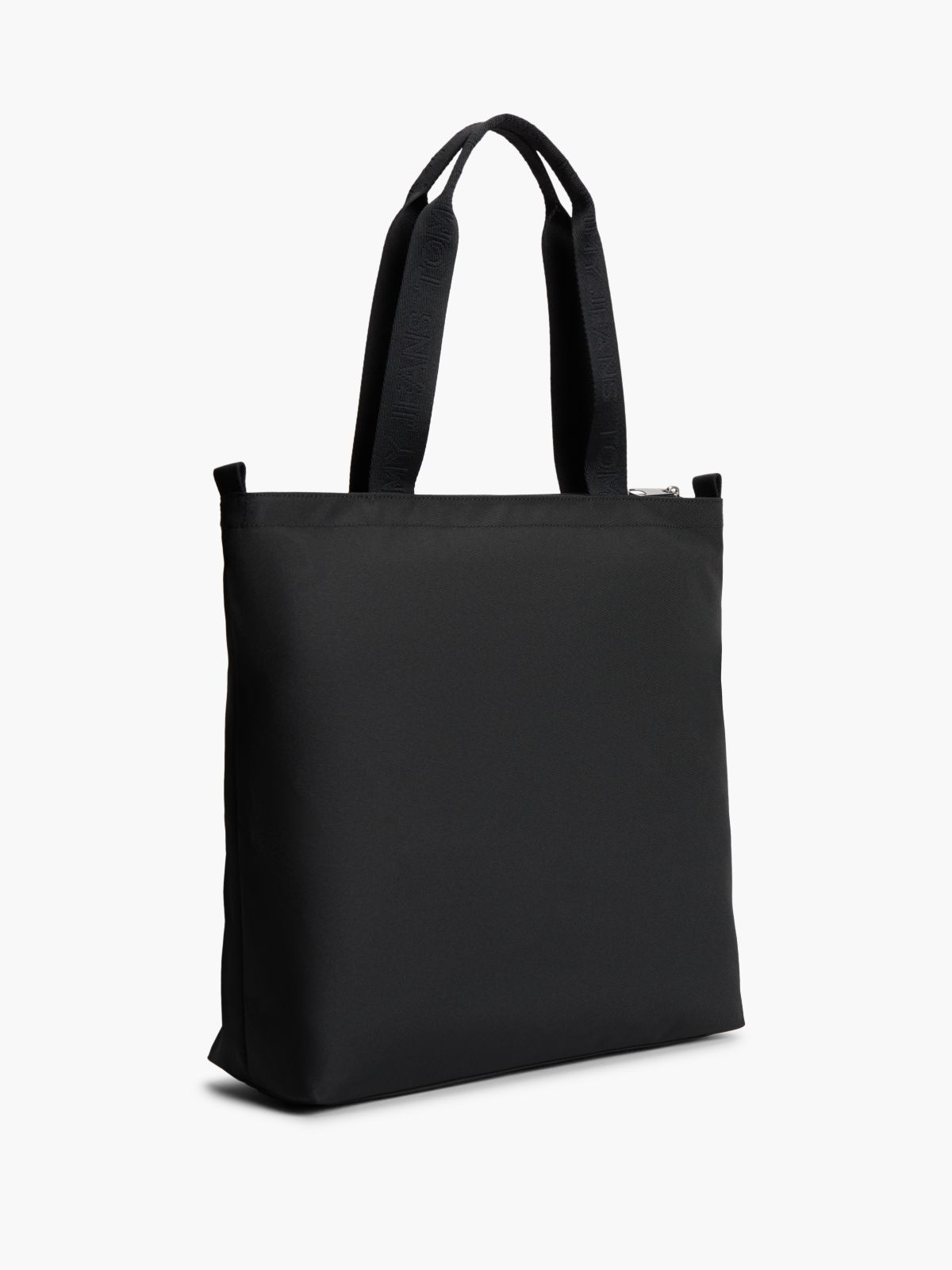 Essential Repeat Logo Tote Bag — Black