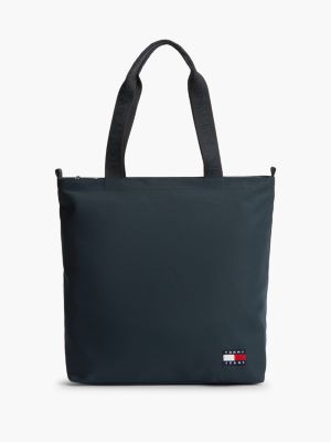 bolso tote essential con inscripción del logo blue de hombres tommy jeans