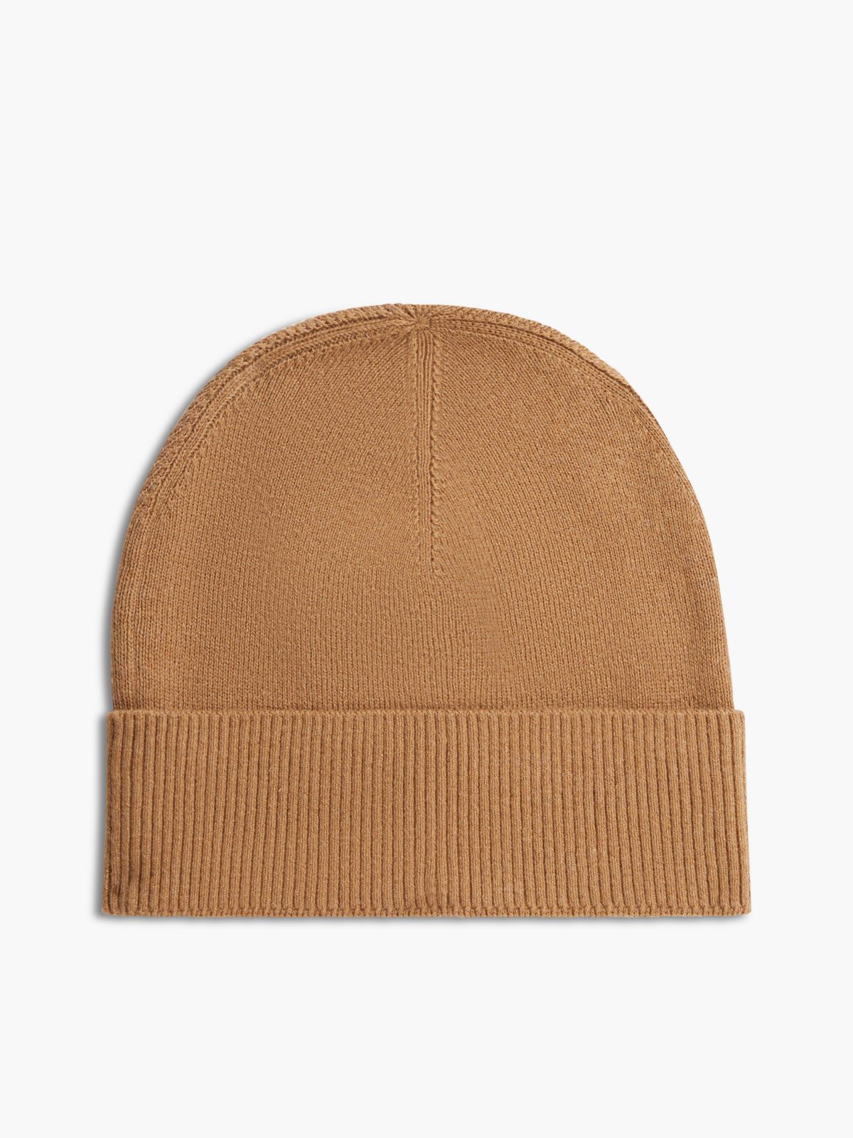 Hilfiger Flag Lightweight Beanie With Cashmere — Brown