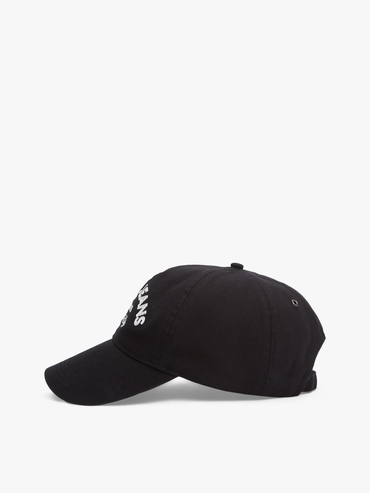 Archive Logo Canvas Baseball Cap — Black