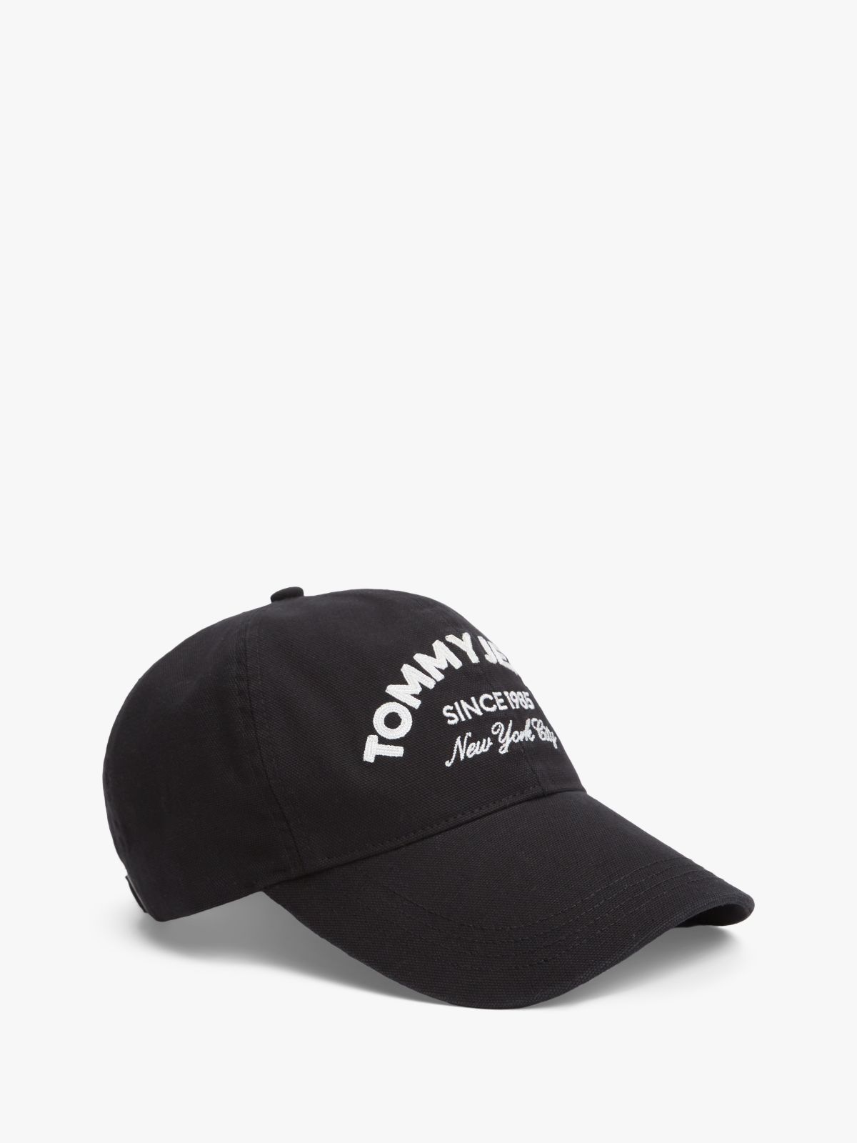 Archive Logo Canvas Baseball Cap — Black