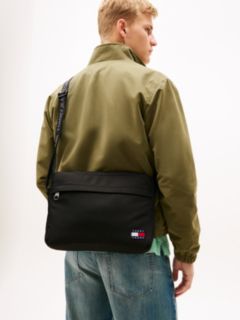Essential Repeat Logo Strap Laptop Bag — Black 5