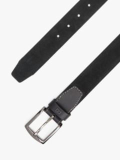 Denton Flag Plaque Suede Belt — Black 2