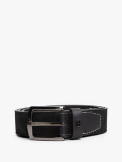 Denton Flag Plaque Suede Belt — Black 4