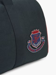 Heritage Colour-Blocked Canvas Duffel Bag — Blue 3
