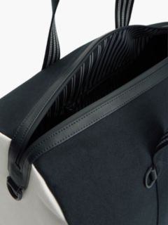 Heritage Colour-Blocked Canvas Duffel Bag — Blue 4