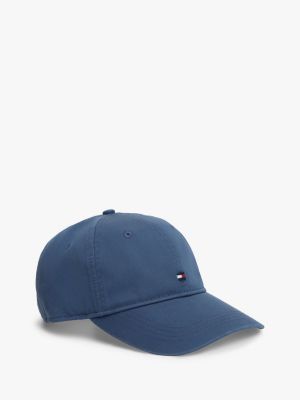 blue baseball-cap mit hilfiger flag-stickerei für herren - tommy hilfiger