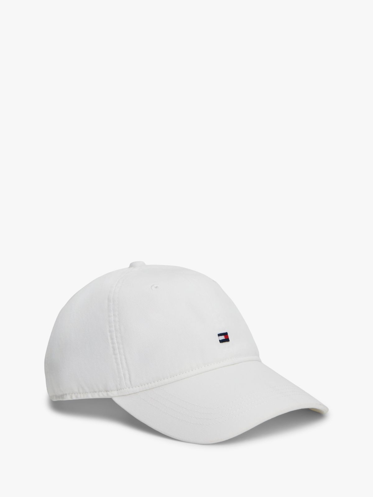 Hilfiger Flag Embroidery Baseball Cap — White