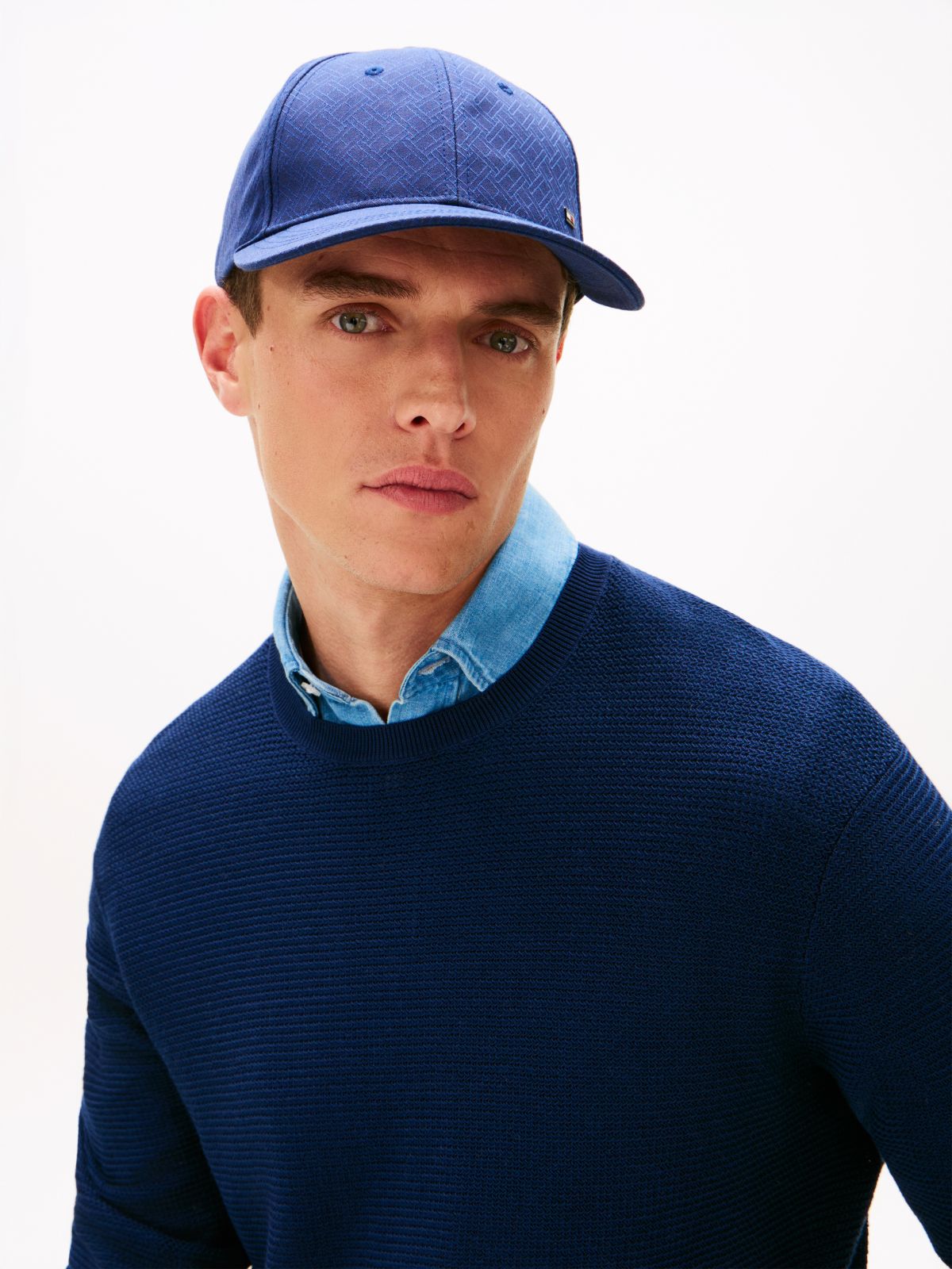 Corporate Flag Jacquard Baseball Cap — Blue