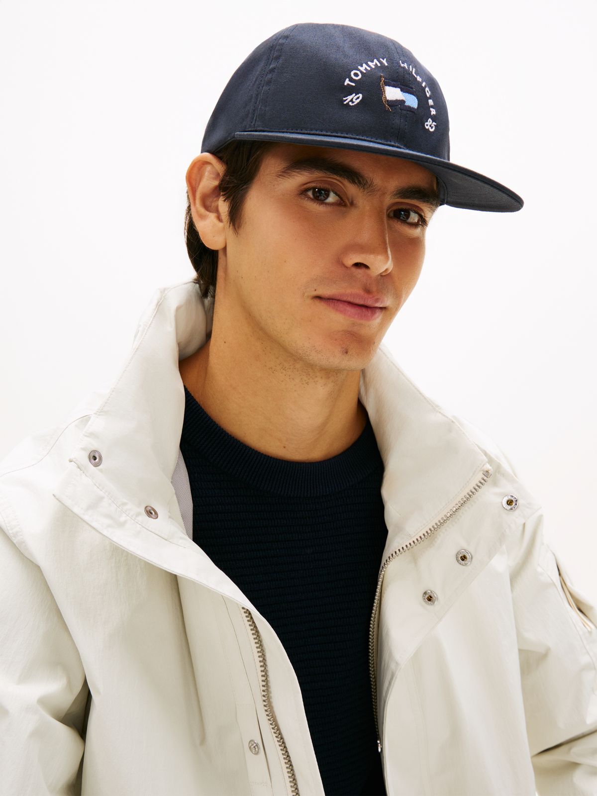 Heritage Canvas Logo Embroidery Baseball Cap — Blue